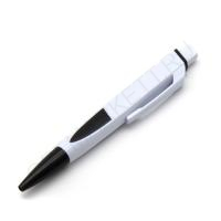 Ручка под нанесение логотипа ПРОМО, цвет белый + черный 