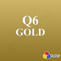 Термотрансферная пленка Q6, ПВХ (Китай) - Золото (50см х 1м), 62709