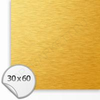 Алюминий для сублимации SA100 Gold Brushed (золото шлиф) 300х600х0,45мм, Китай