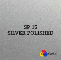 Алюминий для сублимации SP15 Silver Polished (серебро перламутр) 150х200х0,5мм Китай