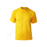 Футболка мужская, плотность 160 г/м2, OptMarket, цвет желтый