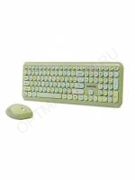 Комплект клавиатура и мышь беспроводные SmartBuy 666395 зеленые	