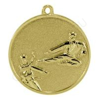 Медаль 046.01 золото, 50 мм, каратэ