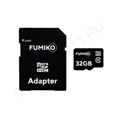 Карта памяти FUMIKO 32GB MicroSDHC Class 10, c адаптером SD (FSD-05)
