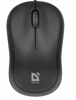 Мышь проводная Defender, MS-759, Patch, USB, 3 кнопки, цвет: черный (арт.52759)