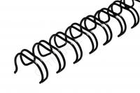 Пружины метал.; А4, 9.5мм (3/8"); черные; 3:1;1/100, TM DA, для переплета, 9072