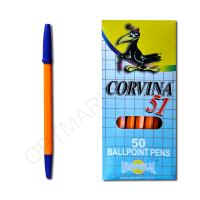 Ручка № 51 "Corvina" "Alingar" (синяя) , Оранжевый корпус