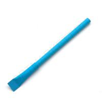 Ручка шариковая бумажная с колпачком, цвет светло-голубой
