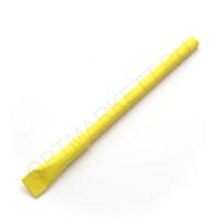 Ручка шариковая бумажная с колпачком, цвет желтый