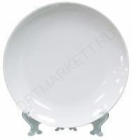 Тарелка фарфоровая 3D круглая 19,5 см для сублимации, в индивидуальной упаковке