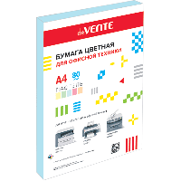 Бумага цветная для офисной техники "deVENTE" А4 20 л, 80 гр. (голубая) №2072233, пастель