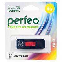 Флешка Perfeo 4GB S04 Black USB 2.0